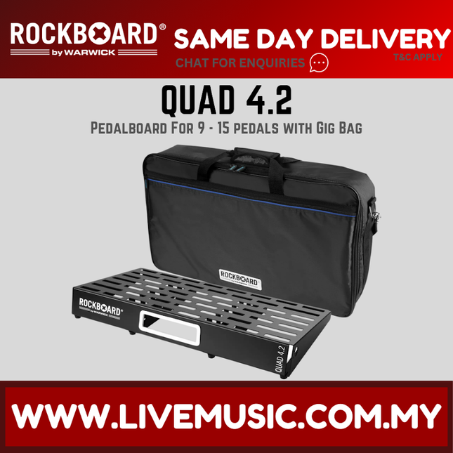 Rockboard by Warwick QUAD 4.2 w/ Gig Bag 61 x 32.6cm