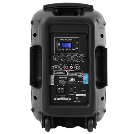 Baretone MAX8EB 8" Portable Speaker with Two UHF Wireless Microphone ( MAX-8EB MAX 8EB )