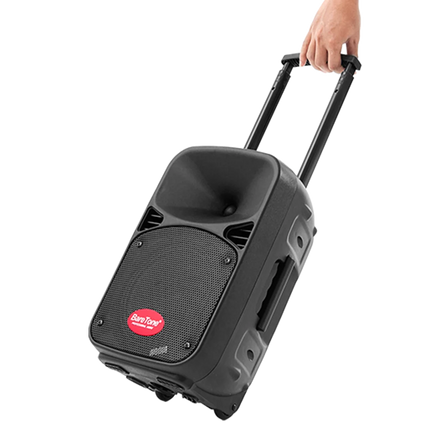 Baretone MAX8EB 8" Portable Speaker with Two UHF Wireless Microphone ( MAX-8EB MAX 8EB )