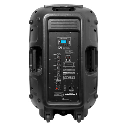 Baretone MAX15MHWR 15" Portable Speaker with Two UHF Wireless Microphone ( MAX 15MHWR MAX-15MHWR )