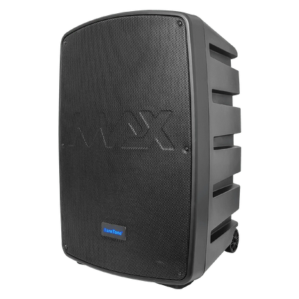 Baretone MAX15NB 15" Active Portable Speaker With 2 Wireless mic ( MAX-15NB MAX 15NB )
