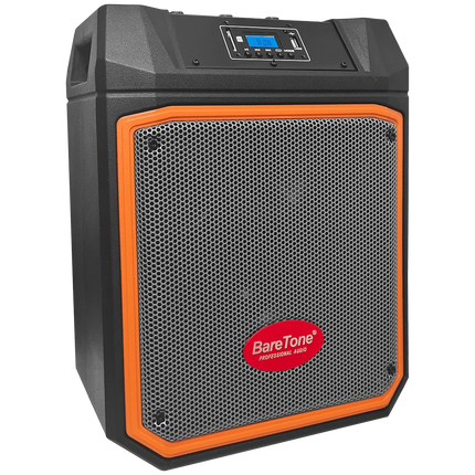 Baretone MAX06MG 6.5" Portable Speaker With Two Handheld Wireless Mic ( MAX 06MG MAX-06MG )