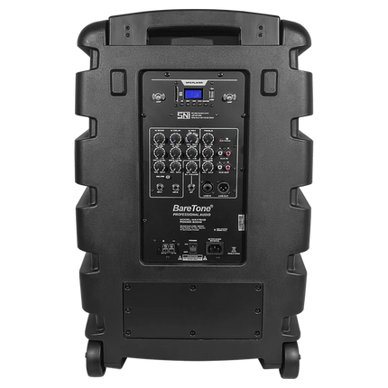 Baretone MAX12HB 12" Portable Speaker with Two UHF Wireless Microphone ( MAX-12HB MAX 12HB )