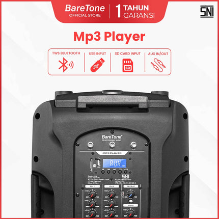 Baretone MAX12C 12" Active Portable Speaker ( MAX-12C MAX 12C )