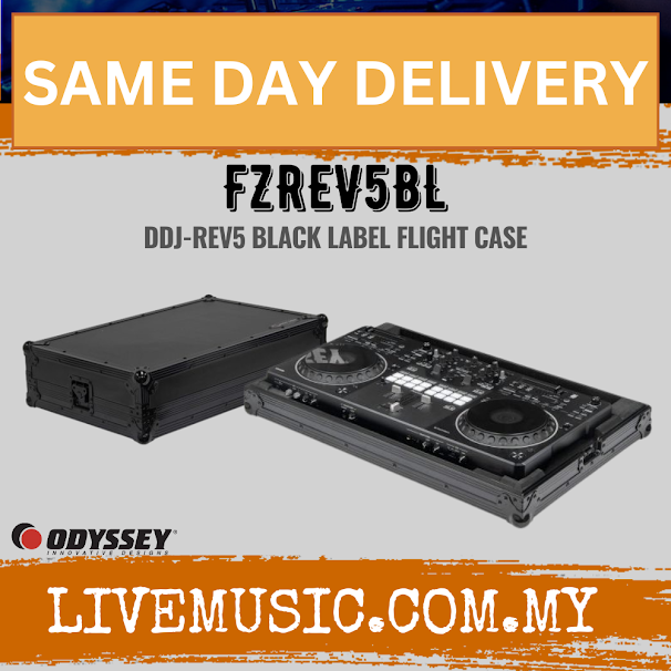 Odyssey FZREV5BL Flight Case for Pioneer DJ DDJ-REV5 Controller ( DDJ REV5 / DDJREV5 )
