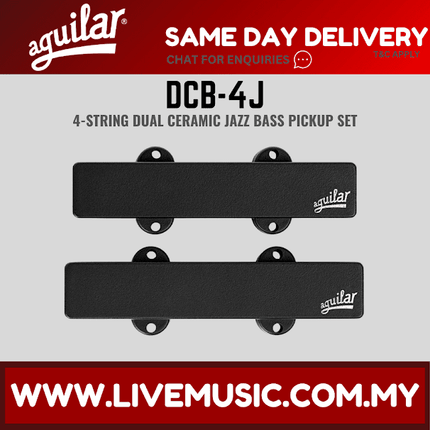 Aguilar DCB-4J Dual Ceramic Bar Magnet 4-String J-Bass Pickup Set (DCB4J DCB 4J)