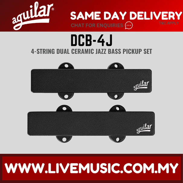 Aguilar DCB-4J Dual Ceramic Bar Magnet 4-String J-Bass Pickup Set (DCB4J DCB 4J)
