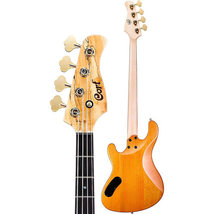 Cort Jeff Berlin Signature Series Rithimic Bass Guitar Ebony Fretboard with Bag - Natural Glossy