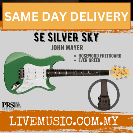 PRS SE Silver Sky Electric Guitar, Ever Green