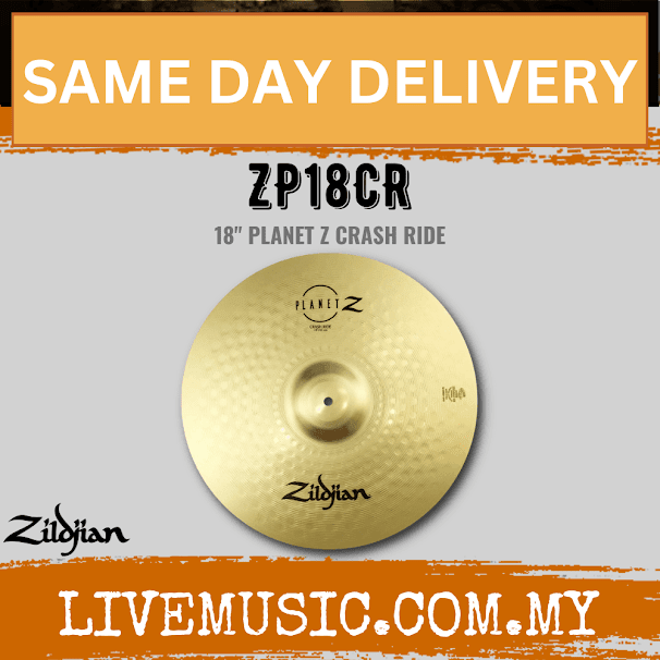 Zildjian ZP18CR 18” Planet Z Crash Ride Cymbal (PLZ18CR/P18CR)