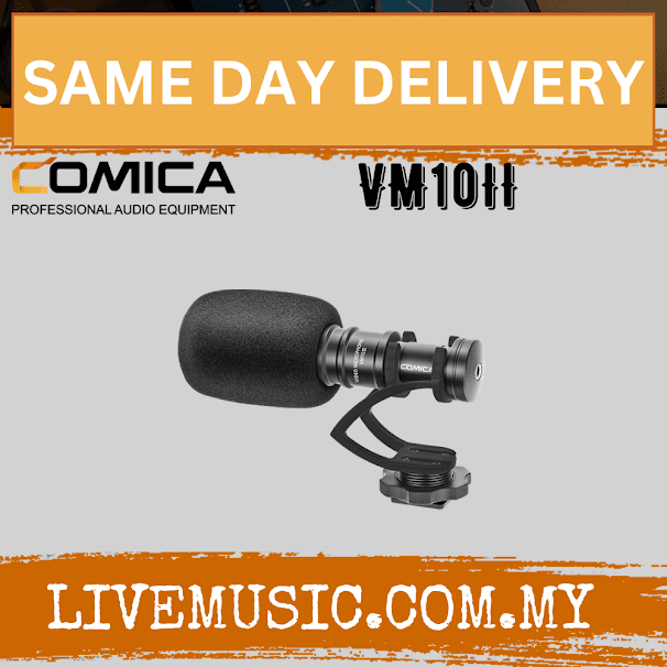 Comica Audio VM10II Micro Cardioid Condenser Shotgun Video Microphone (VM10-II VM10 II)