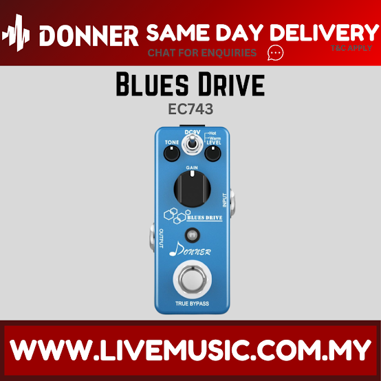 Donner Blues Drive Overdrive Effect Pedal