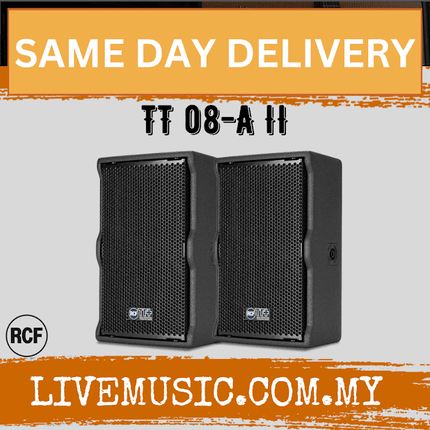 RCF TT 08-A Active Precision Monitor Speaker - Each / Pair ( TT 08-A / TT08A / TT 08A )