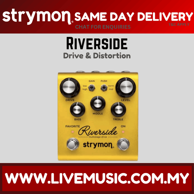Strymon Riverside Multistage Drive Pedal / Overdrive Pedal