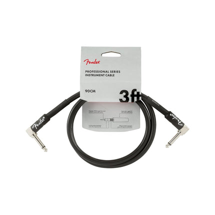 Fender Professional Series Instrument Cable, 3ft - Black