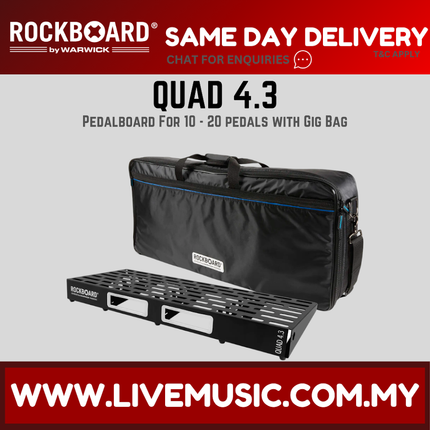 Rockboard by Warwick QUAD 4.3 w/ Gig Bag, 82 x 33 cm