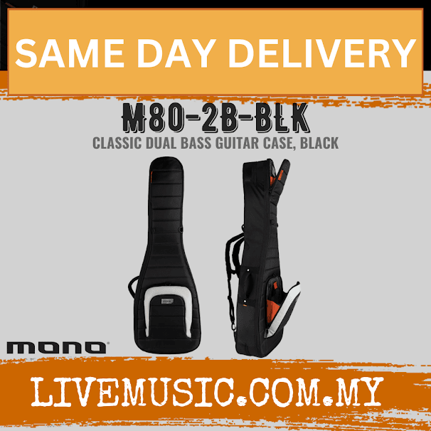 Mono Classic Dual Bass Guitar Case - Black (M80-2B-BLK)