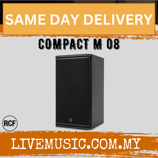 RCF Compact M 08 Two-way Professional Speaker - Black ( COMPACTM08 / M08 )