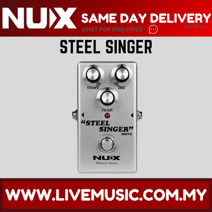 Nux Reissue Series Steel Singer Drive Effects Pedal