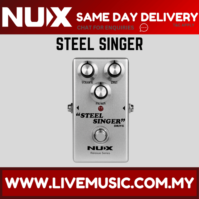 Nux Reissue Series Steel Singer Drive Effects Pedal