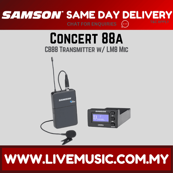 Samson Concert 88a Module w/ CB88 Transmitter w/ LM8 Mic (CR88a/ CR 88a/ CR-88a)