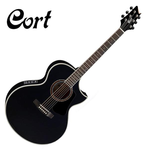 Cort NDX20 - Acoustic-Electric Guitar Ovangkol Fretboard with Gig Bag - Black (NDX 20/NDX-20)