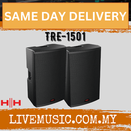 HH ELECTRONIC TENSOR TRE-1501 Active Moulded Speaker With Speaker Stand And Cable - Each / Pair ( TRE 1501 / TRE1501 )