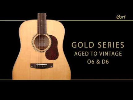 Cort Gold-O6 - Acoustic Guitar with Gig Bag - Natural Glossy (Gold O6/GoldO6)
