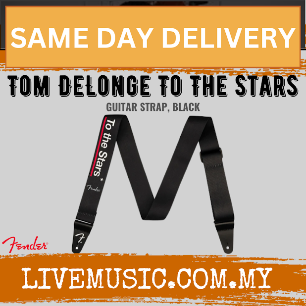 Fender Tom DeLonge To The Stars Guitar Strap, Black