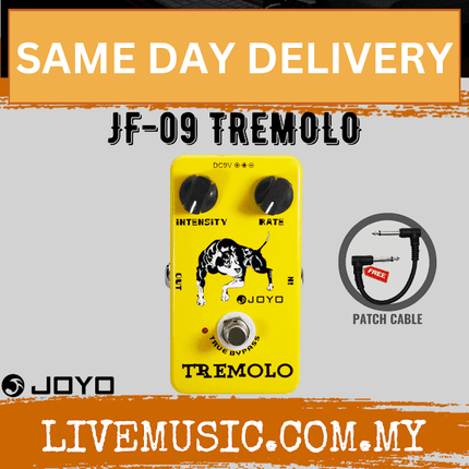 Joyo JF-09 Tremolo Circuitry Of Beloved Classic Tube Amplifiers For Electric Guitar Effect Pedal ( JF09 / JF 09 )