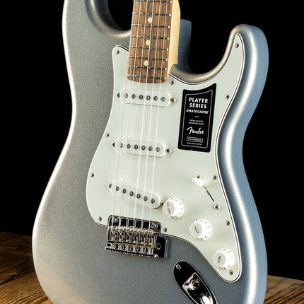 Fender Player Stratocaster Electric Guitar, Pau Ferro Fretboard -  Silver