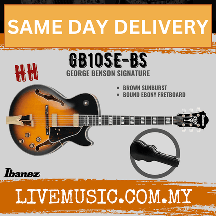 Ibanez GB10SE-BS George Benson Signature - Brown Sunburst ( GB10SE BS / GB10SEBS )