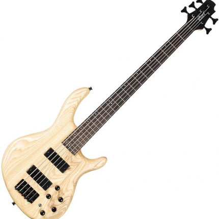 Cort Action DLX V AS 5-String Bass Guitar Jatoba Fretboard with Bag - Open Pore Natural
