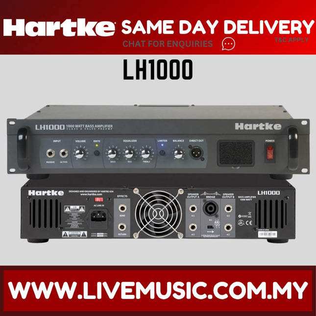 Hartke LH1000 - Bass Amplifier (LH-1000)