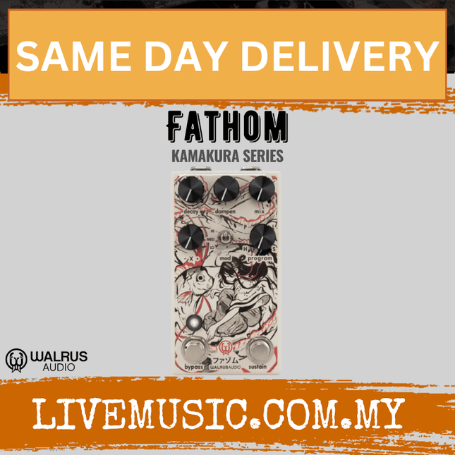 Walrus Audio Fathom Multi-Function Reverb Guitar Effects Pedal, Kamakura Series