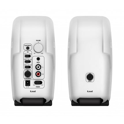 IK Multimedia iLoud Micro Monitor - Ultra-compact, High Quality Reference Studio Monitors with Bluetooth - White (Pair)
