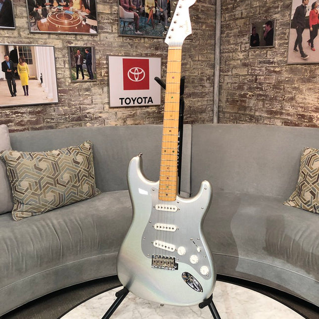 Fender H.E.R. Stratocaster Electric Guitar, Maple FB, Chrome Glow