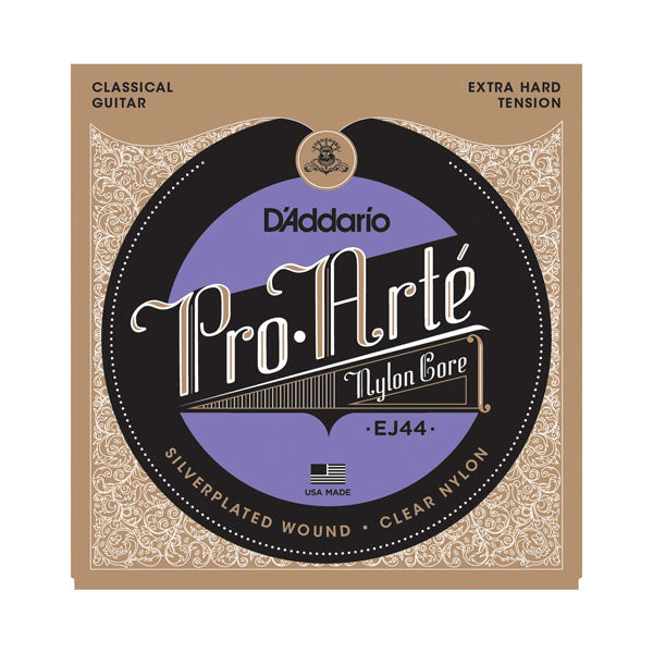D'Addario EJ44 -Pro-Arté Nylon Classical Strings, Extra Hard Tension (DAddario)