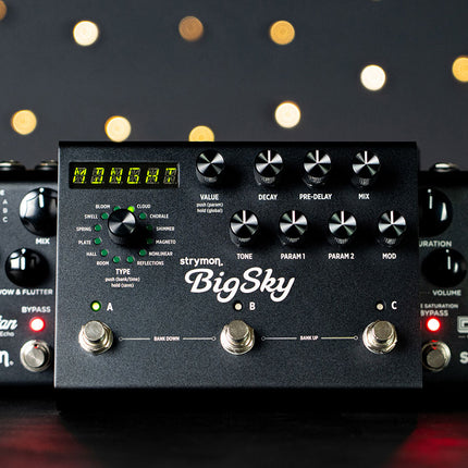 Strymon BigSky Reverb Guitar Effects Pedal, Midnight Edition