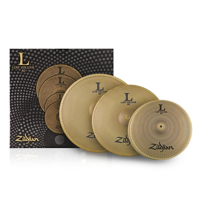 Zildjian L80 Low Volume LV468 Box Set - 14" Hi-hats, 16" Crash, 18" Crash Ride (LV-468)