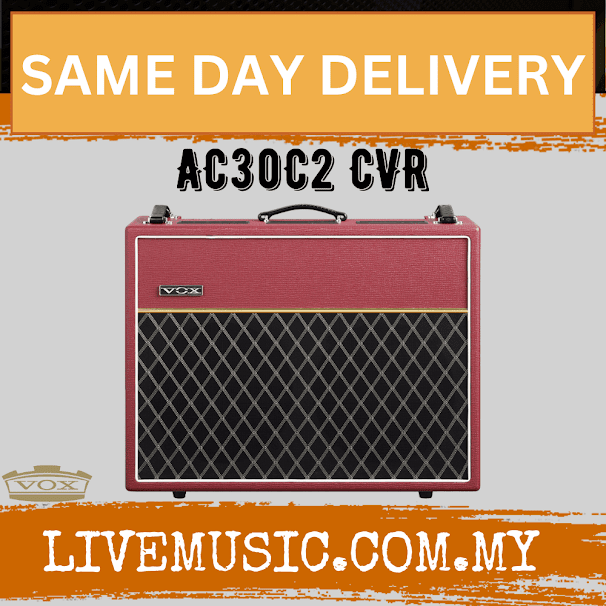 Vox Ltd AC30C2 CVR AC Custom 30-Watt 2x12" Tube Guitar Combo Amp - Classic Vintage Red (AC 30C2 CVR/AC30C2CVR)