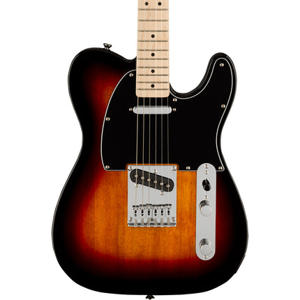Squier Affinity Series Telecaster Electric Guitar, Maple Fretboard - 3-Color Sunburst