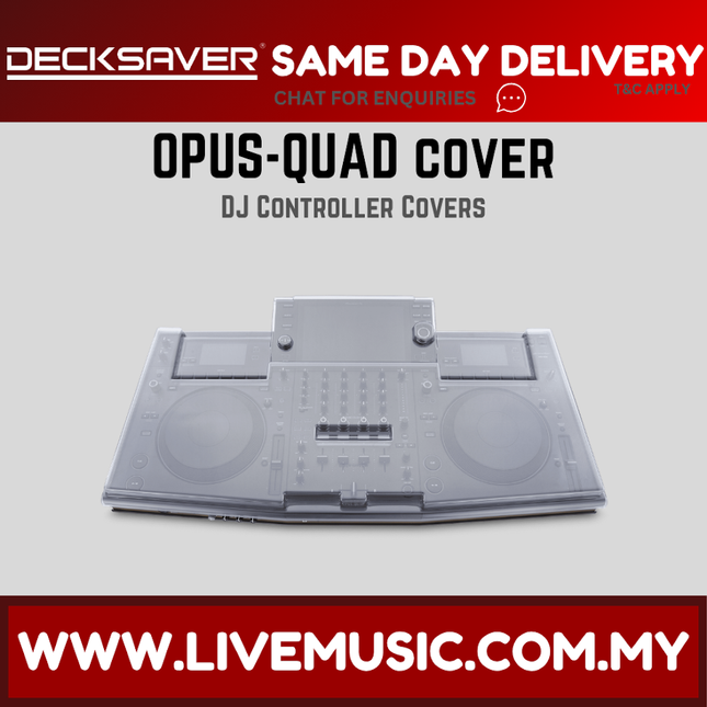 Decksaver DS-PC-OPUSQUAD Polycarbonate Cover for Pioneer DJ OPUS-QUAD ( DS PC OPUSQUAD DSPCOPUSQUAD )