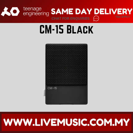 Teenage Engineering CM-15 Large Diaphragm Studio Microphone with Portable Design - Black ( CM15 CM 15 )