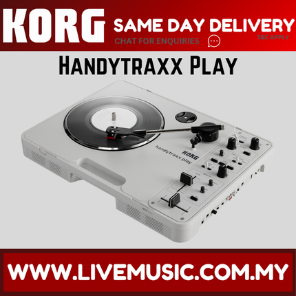 Korg Handytraxx Play Portable Turntable with DJ Performance Controls ( HandytraxxPlay )