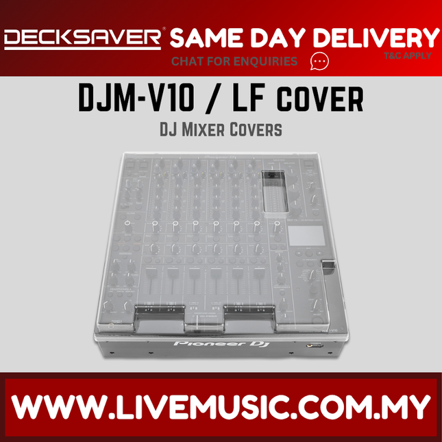 Decksaver DS-PC-V10 Polycarbonate Cover for Pioneer DJ DJM-V10 ( DS PC V10 DSPCV10 )