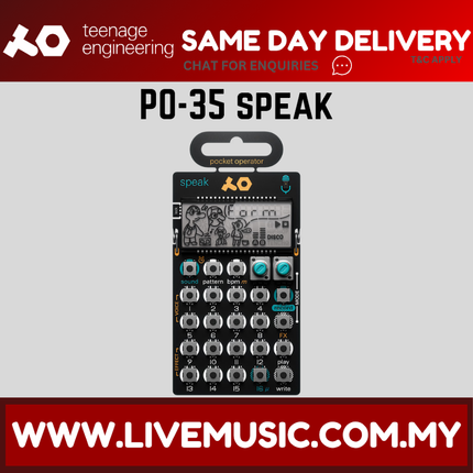 Teenage Engineering PO-35 Speak Pocket Vocal Synthesizer with Real-Time Voice Sampling ( PO35 PO 35 )
