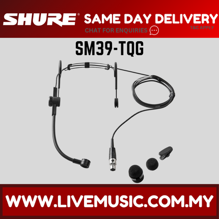 Shure SM39-TQG Headset Microphone with TA4F Connector - ( SM39TQG SM39 TQG )