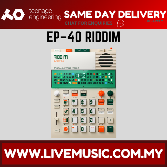 Teenage Engineering EP-40 Riddim Portable Sampler & Sequencer ( EP40 EP 40 )