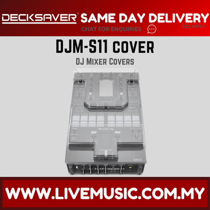 Decksaver DS-PC-DJMS11 Polycarbonate Cover for Pioneer DJM-S11 ( DS PC DJMS11 DSPCDJMS11 )